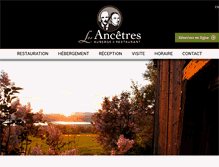 Tablet Screenshot of lesancetres.ca